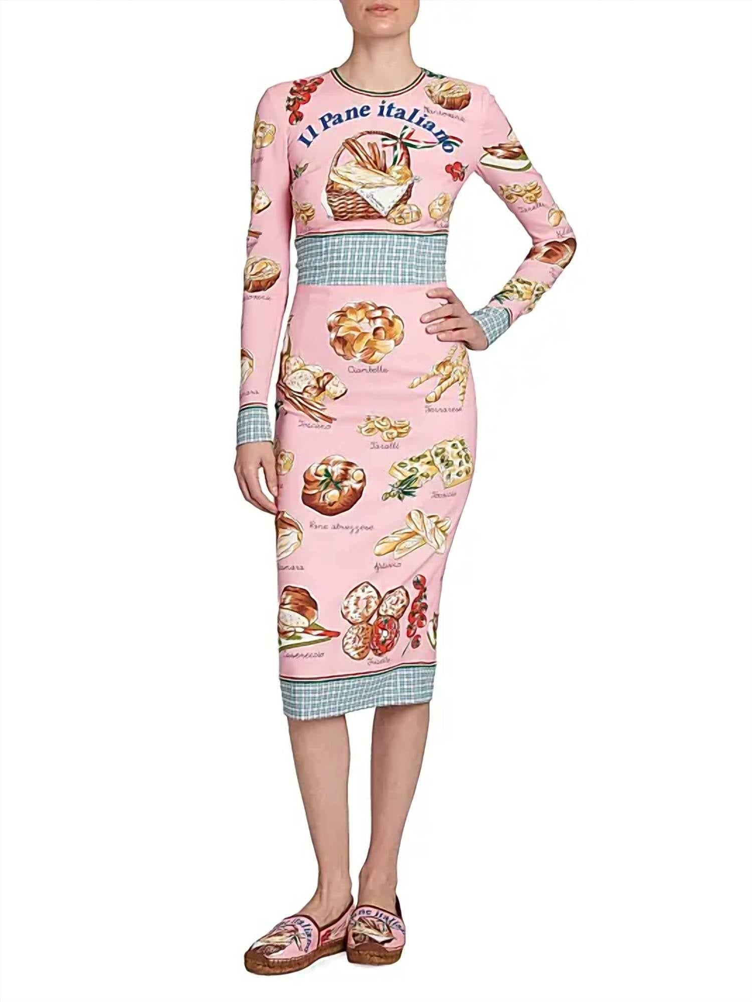 Dolce & Gabbana - Capri Painterly Food-print Midi-dress