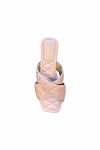 Cape Robbin - Women's Alanis Criss Cross Quilted Band Sandal