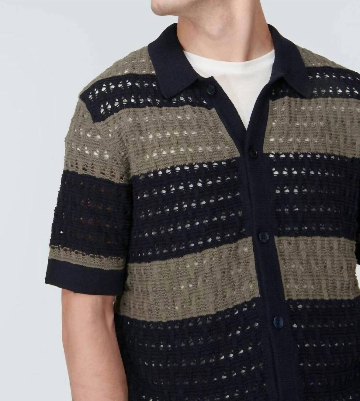 Orlebar Brown - Fabien Crochet Cotton And Linen Shirt
