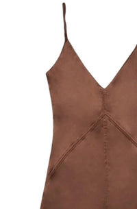 Deluc - Women's Deep V Neck Clay Dress