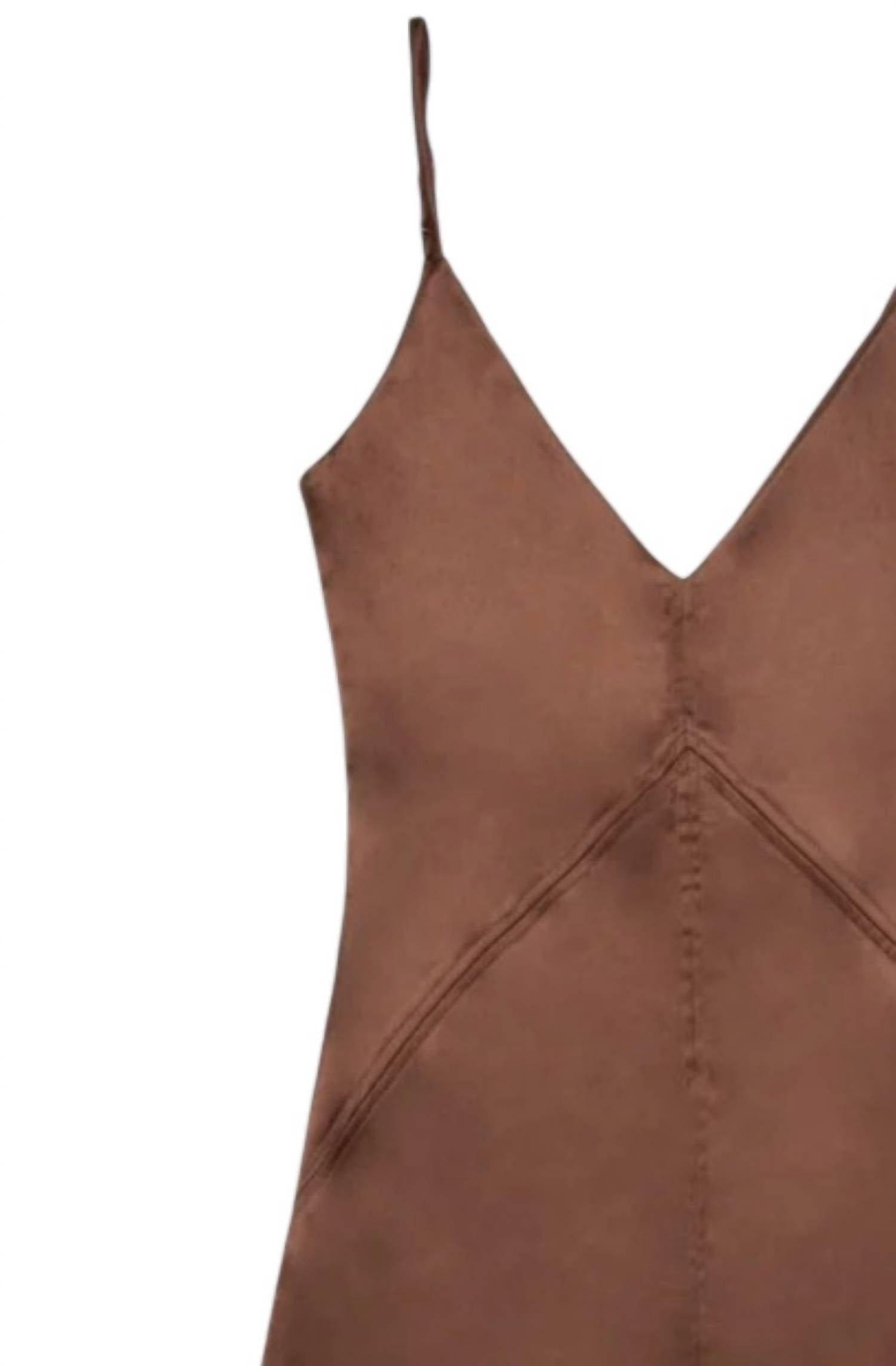 Deluc - Women's Deep V Neck Clay Dress
