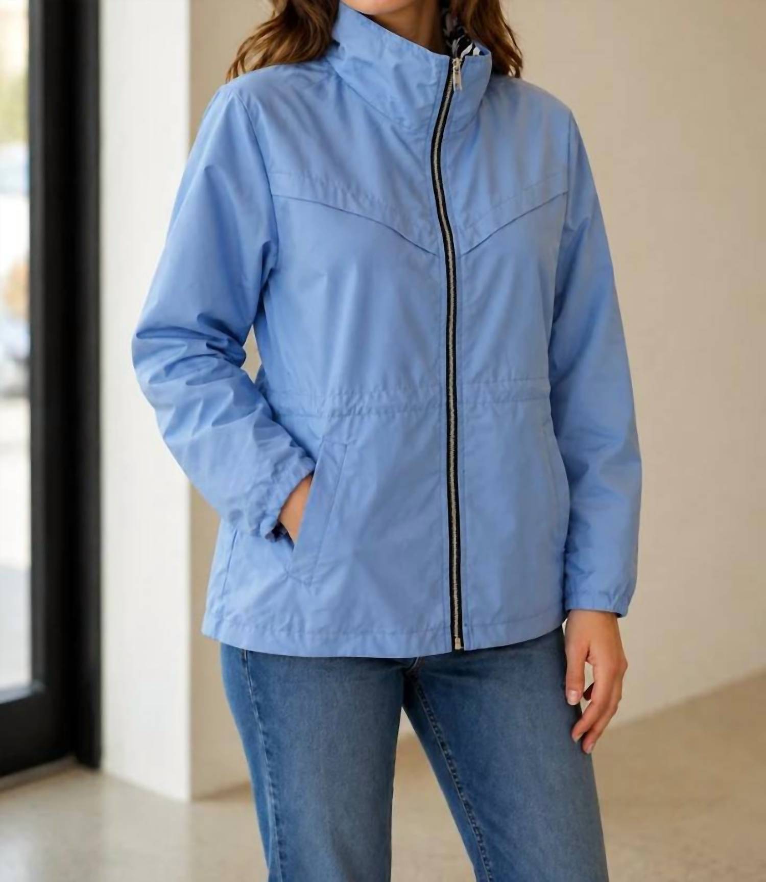 Nikki Jones - Reversible Hooded Rain Jacket