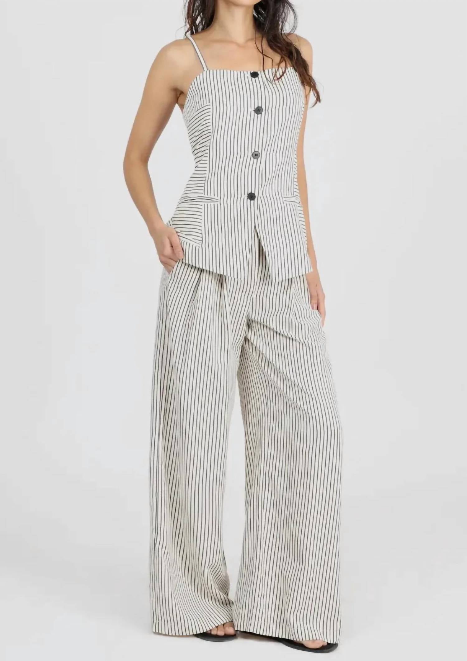 Greylin - SANDI BUTTON FRONT TOP