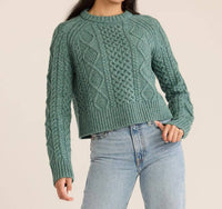 PENDLETON Shetland Wool sweater in green - women's cardigan