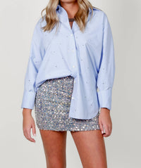 Endless Rose - Sequins Tweed Mini Skirt