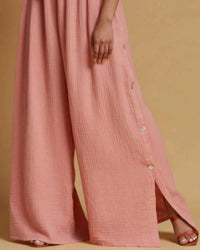 Scandal Italy - Women's Cassia Cotton Wide Leg Pants