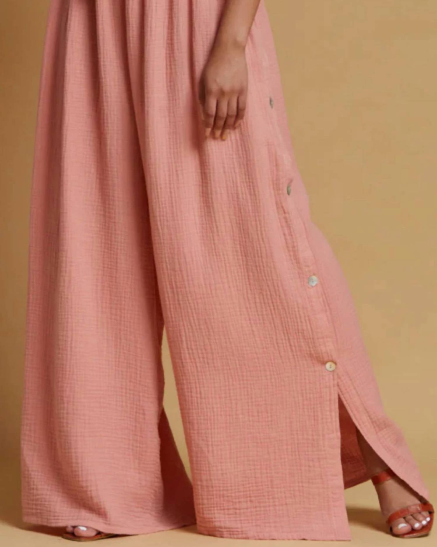 Scandal Italy - Women's Cassia Cotton Wide Leg Pants