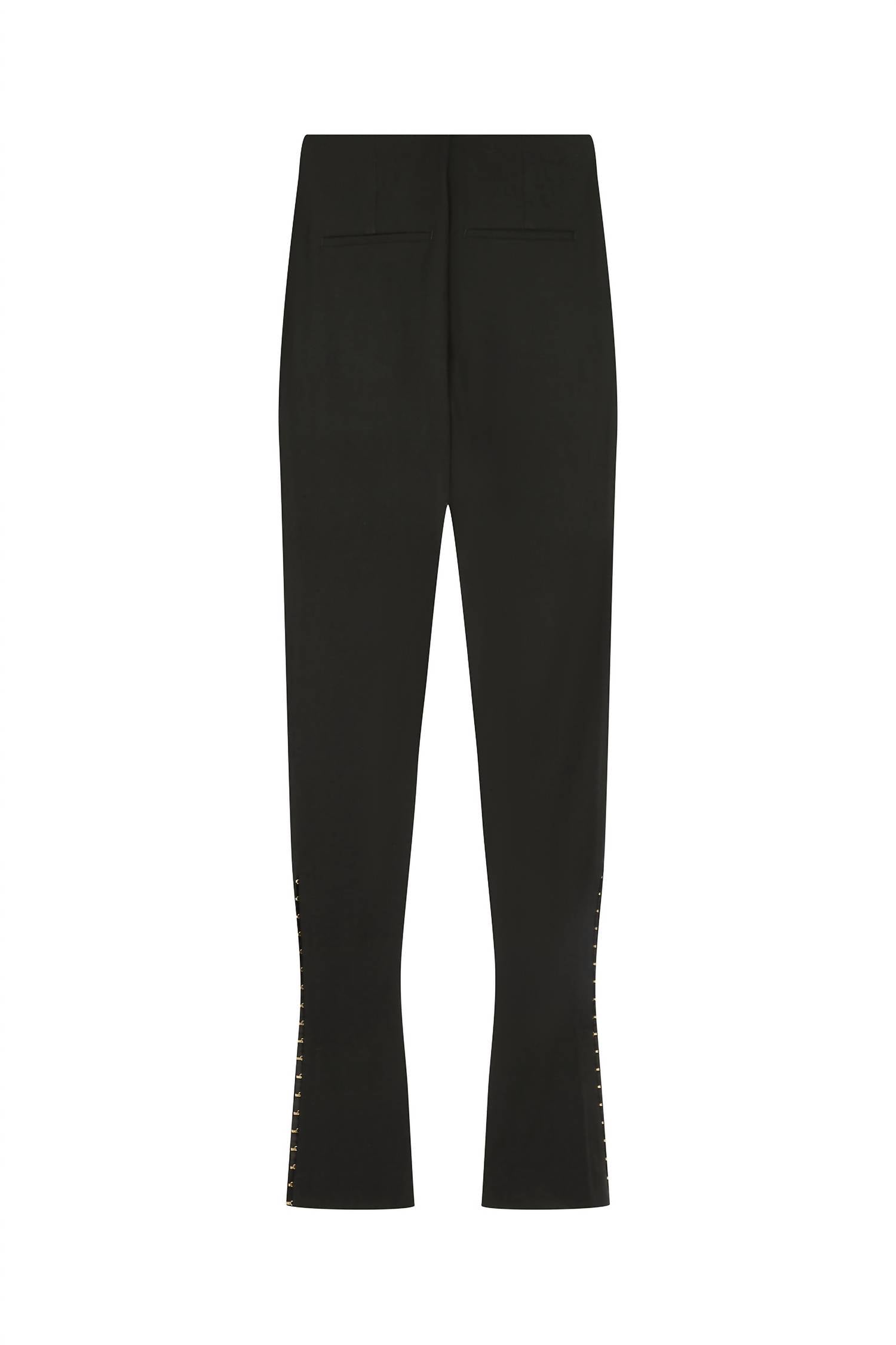 Jacquemus Pre-loved Le Pantalone Trousers With Slit Ankle And Hook & Eye in black - women's pants - view 5