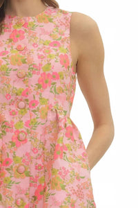 Entro - Garden Button Front Party Mini Dress