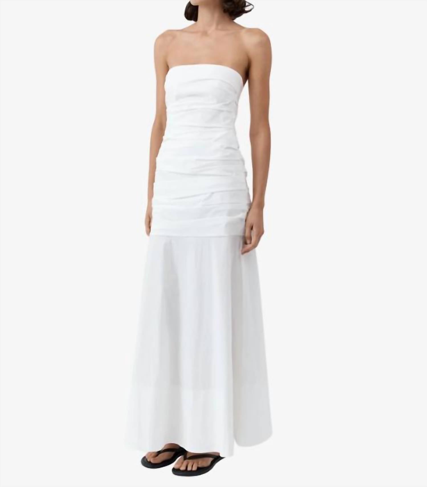 St. Agni - Gathered Strapless Longline Dress