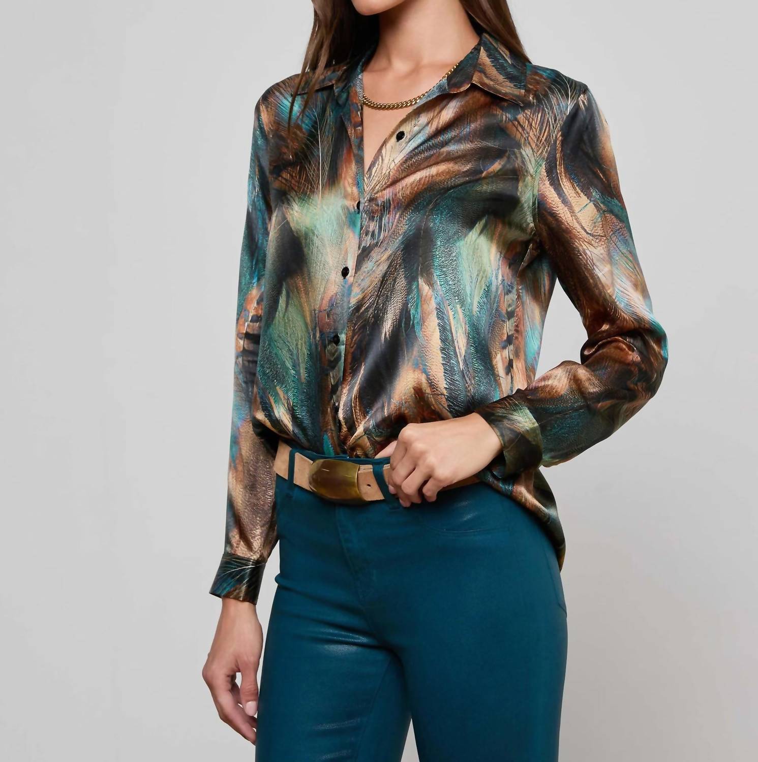 L'Agence - Tyler Silk Blouse