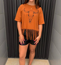 Zutter - Longhorn Fringe Crop Top
