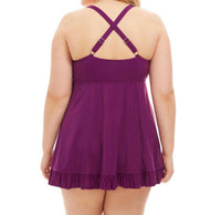 Always For Me - Two Piece Swimdress Set - Plus