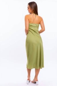 Le Lis - Darling Glow Satin Midi Dress