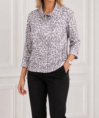 Picadilly - Leopard Print Zip Front Jacket