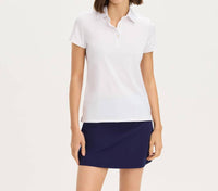 Renwick Solid Performance Polo in white - women's t-shirt