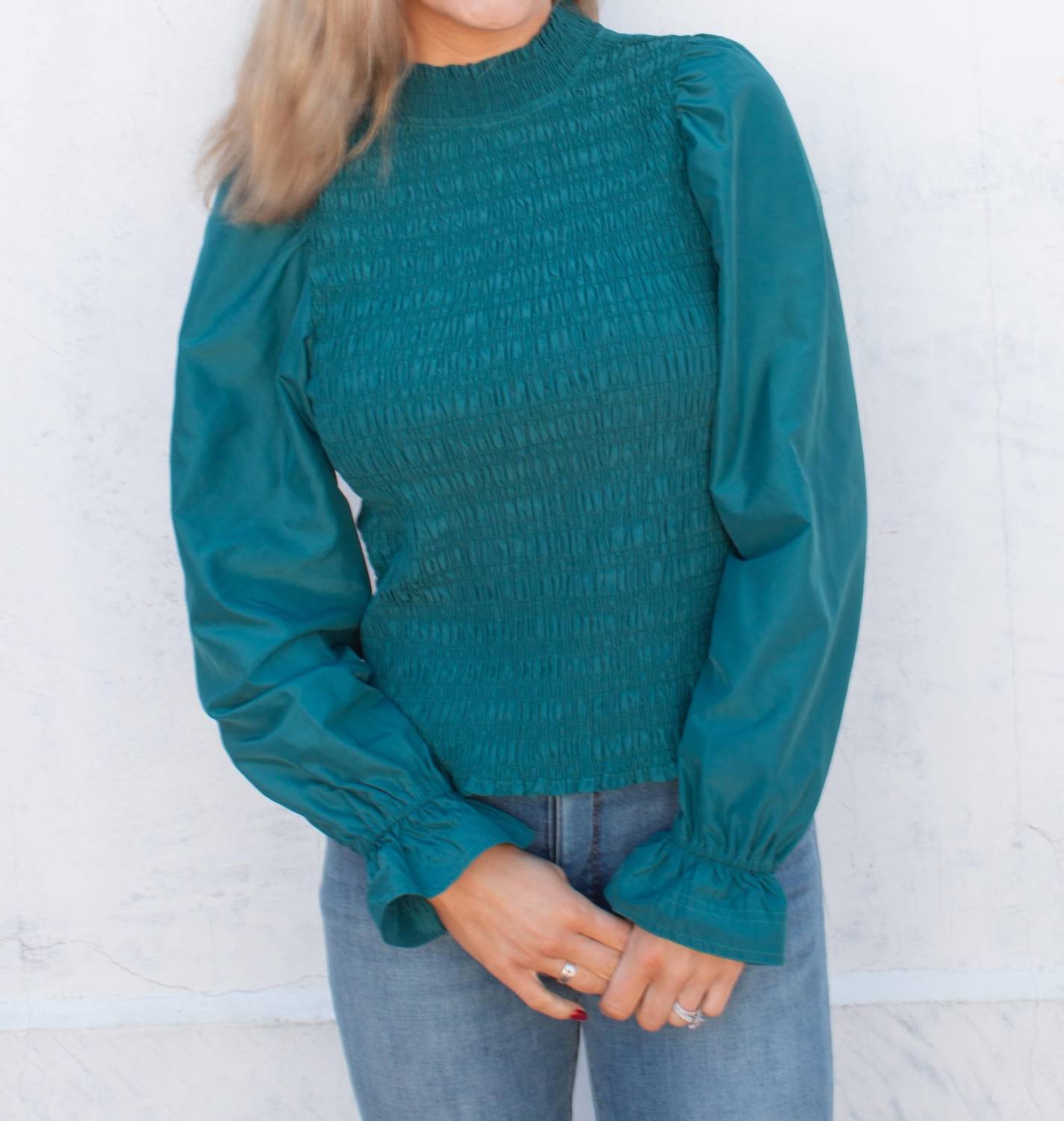 Marie Oliver - Glennon Smocked Top