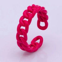 Aim Eternal - Women's Enamel Curb Chain Ring