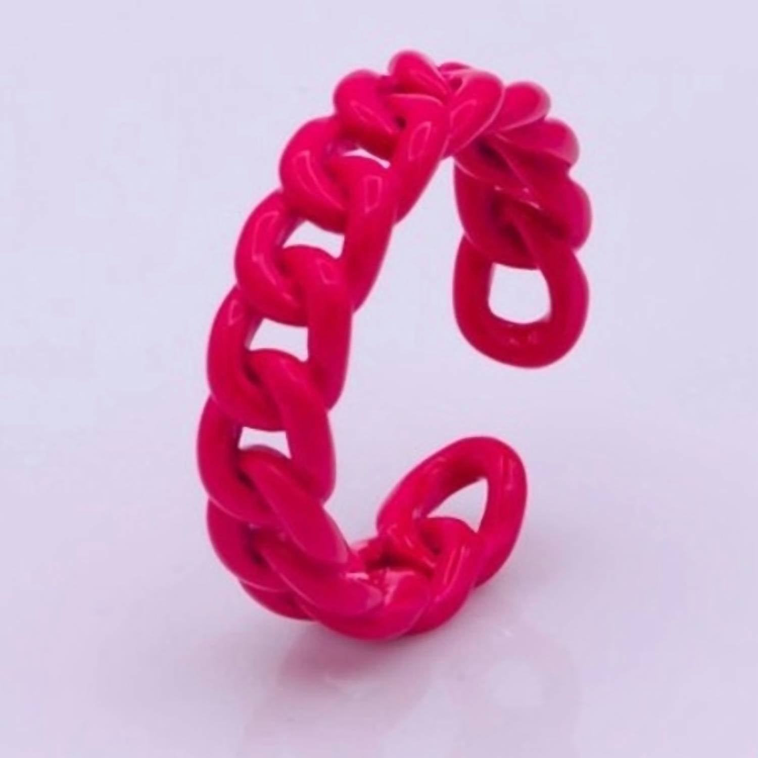 Aim Eternal - Women's Enamel Curb Chain Ring