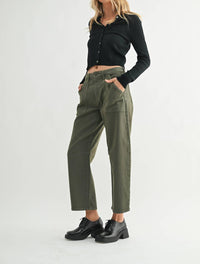Just Black Denim - Utility Seamed Barrel Jeans