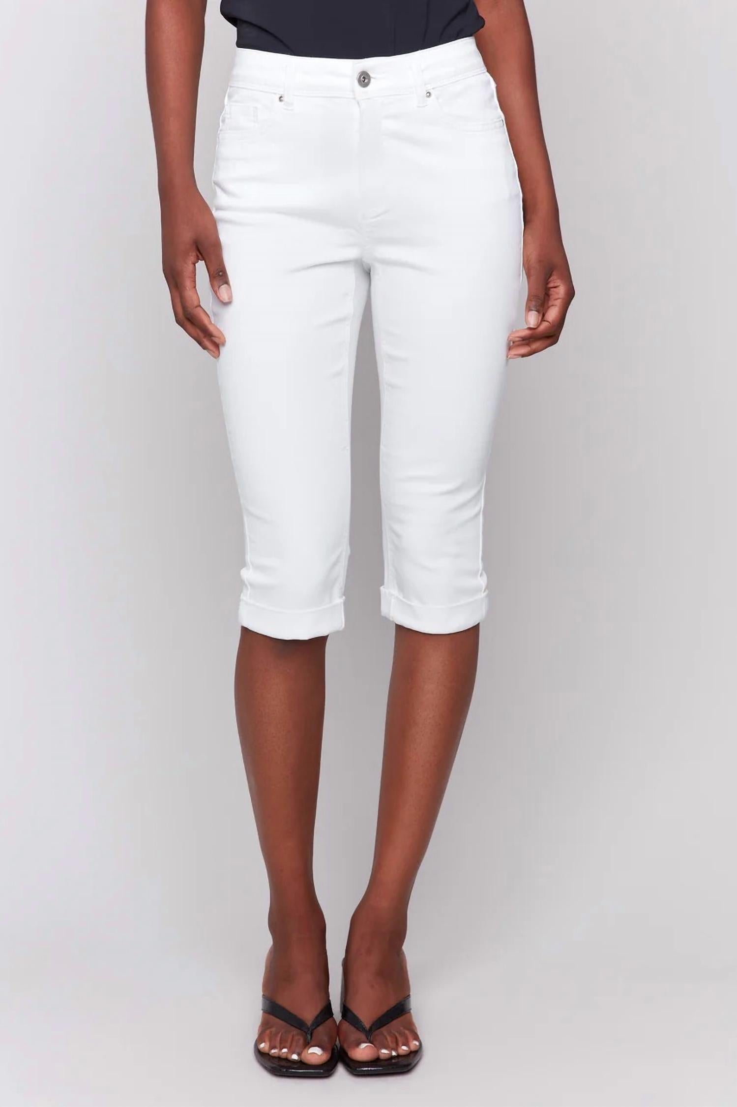 Charlie B - Stretch Twill Pedal Pusher Pants
