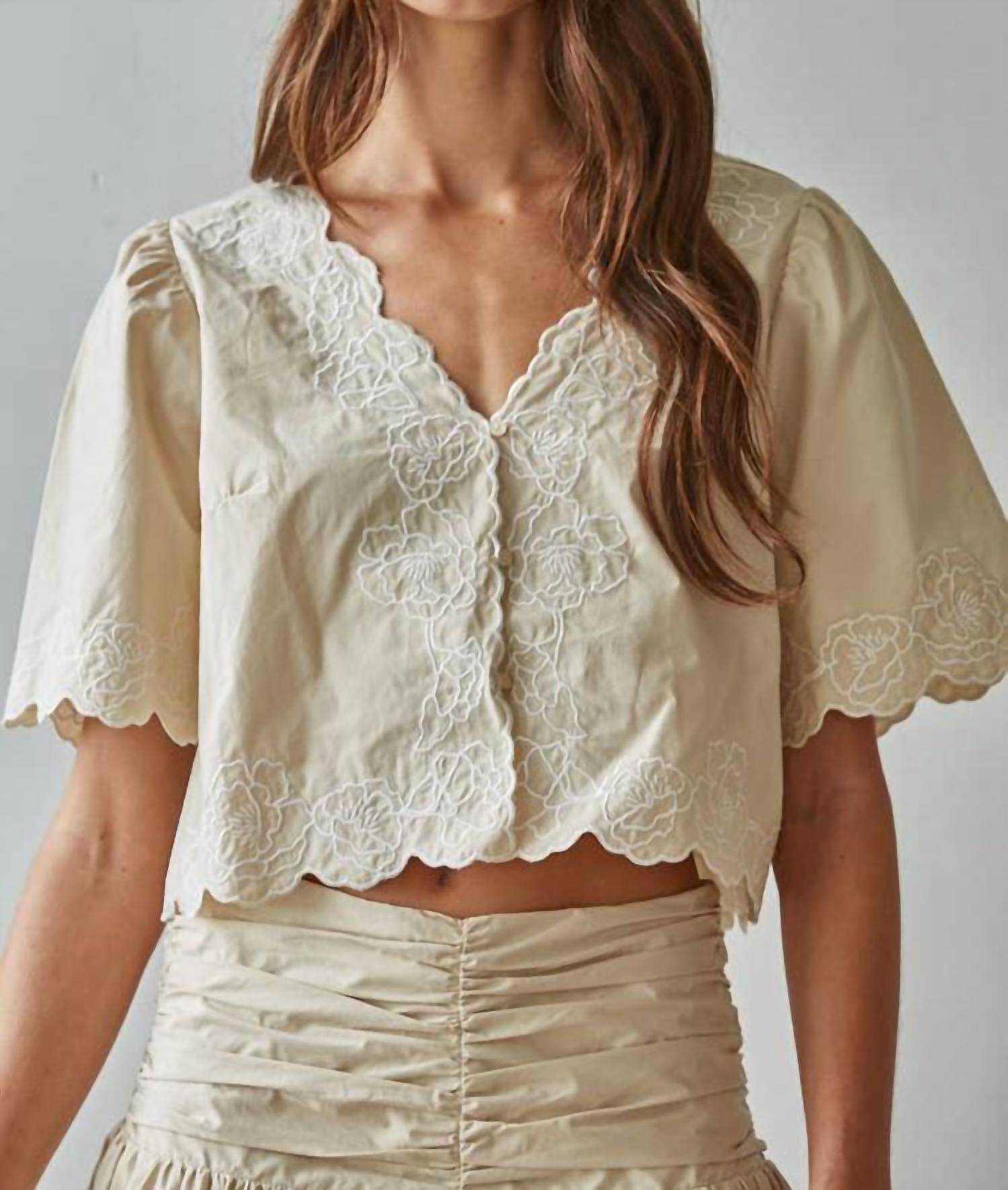By Together - Woven Crop Top