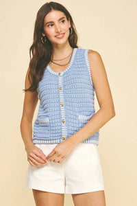 Pinch - Tweed Sweater Top