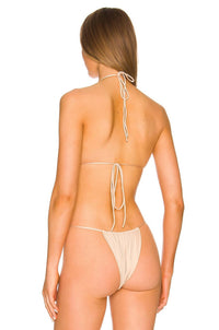 Monica Hansen Beachwear - Starlight Padded Triangle Bikini Top With Crystals