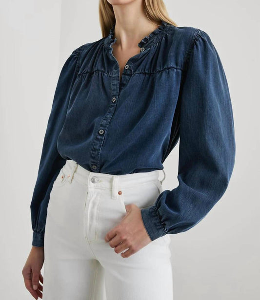 Rails - Camille Long Sleeve Denim Shirt - Plus