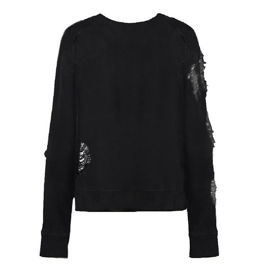 N:Philanthropy - Women's Blackbird Ripped Sweatshirt Top Pullover