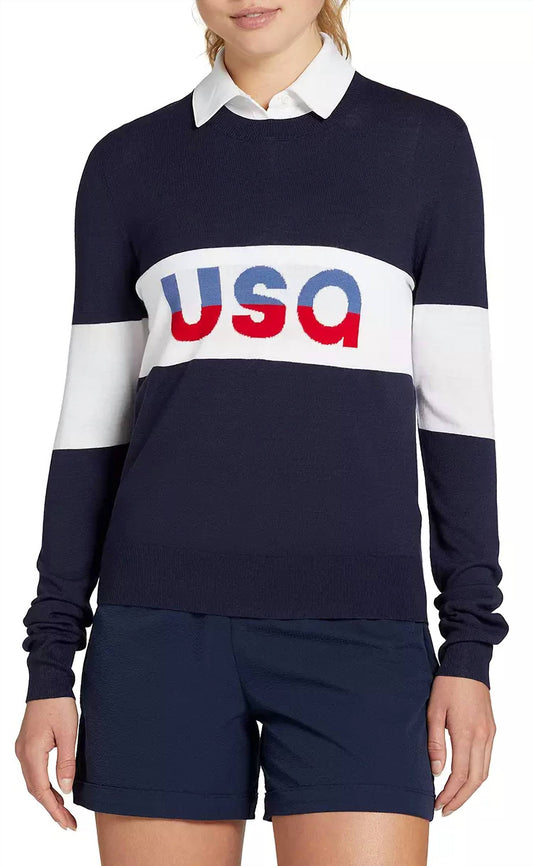 Walter Hagen - Women's Lightweight Crew Golf Sweater