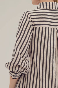 Entro - Striped Seersucker Mini Dress