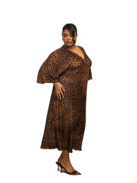 Fashion Szn Curve - Leopard Print Midi Dress