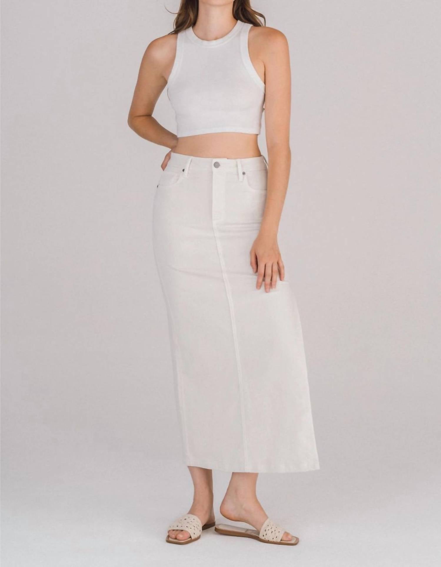 Hidden - Peyton Midi Skirt With Side Slit