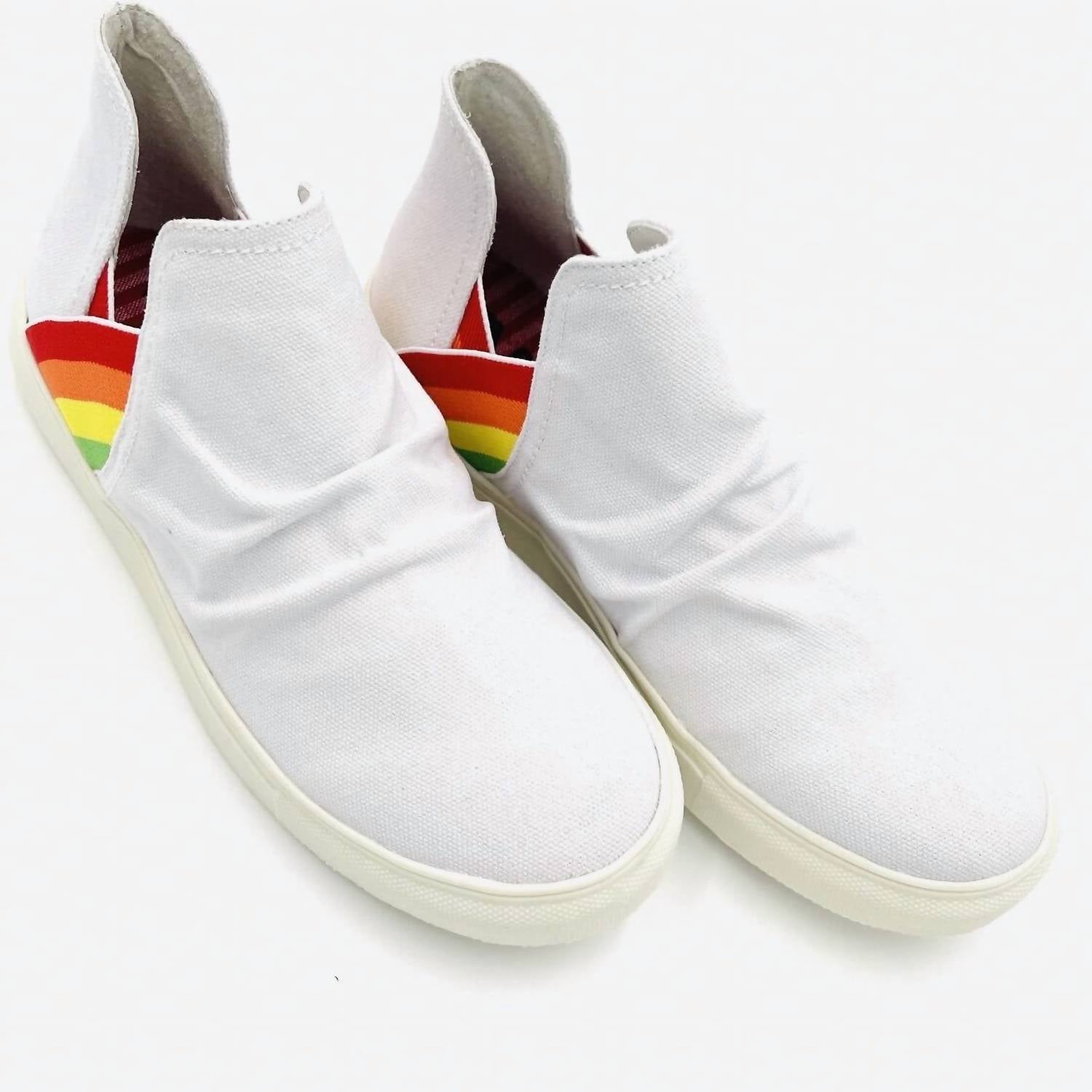 Very G - Women's Slip On Rainbow High Top Sneakers