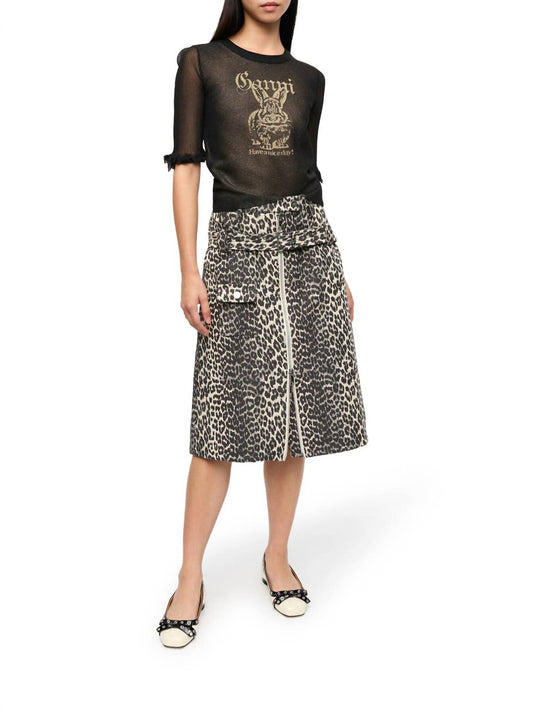 Ganni - Sheer Jacquard Top