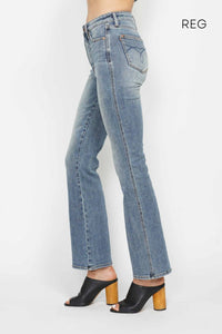 Judy Blue - Women's Joelle Tummy Control Bootcut Long Jeans