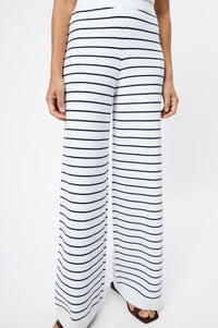 French Connection - Marley Knit Striped Wide Leg Pants