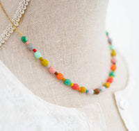 Sa Collective - Women's Colorful Beaded Statement Necklace