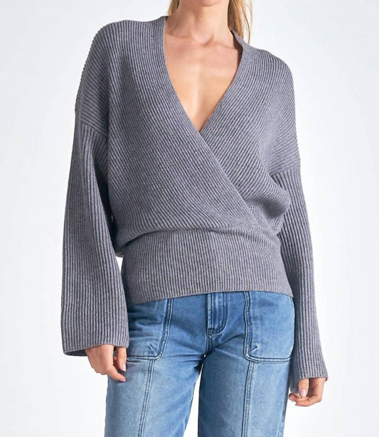 Elan - Kai Surplice Sweater