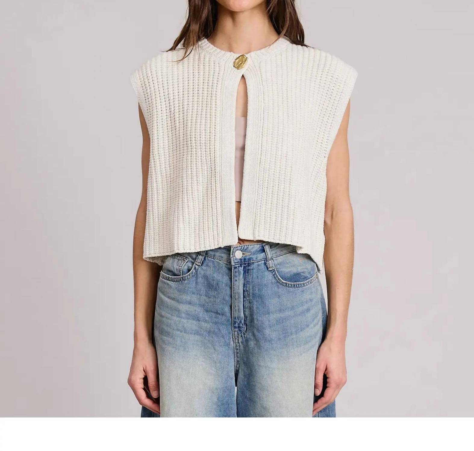 Flat White - Lindsay Sweater Vest