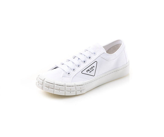Prada - Women's Cassetta Wheel Gabardine Fabric Sneakers