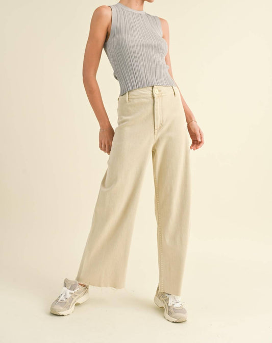 Nyland - Effie Straight Wide Leg Denim Pants