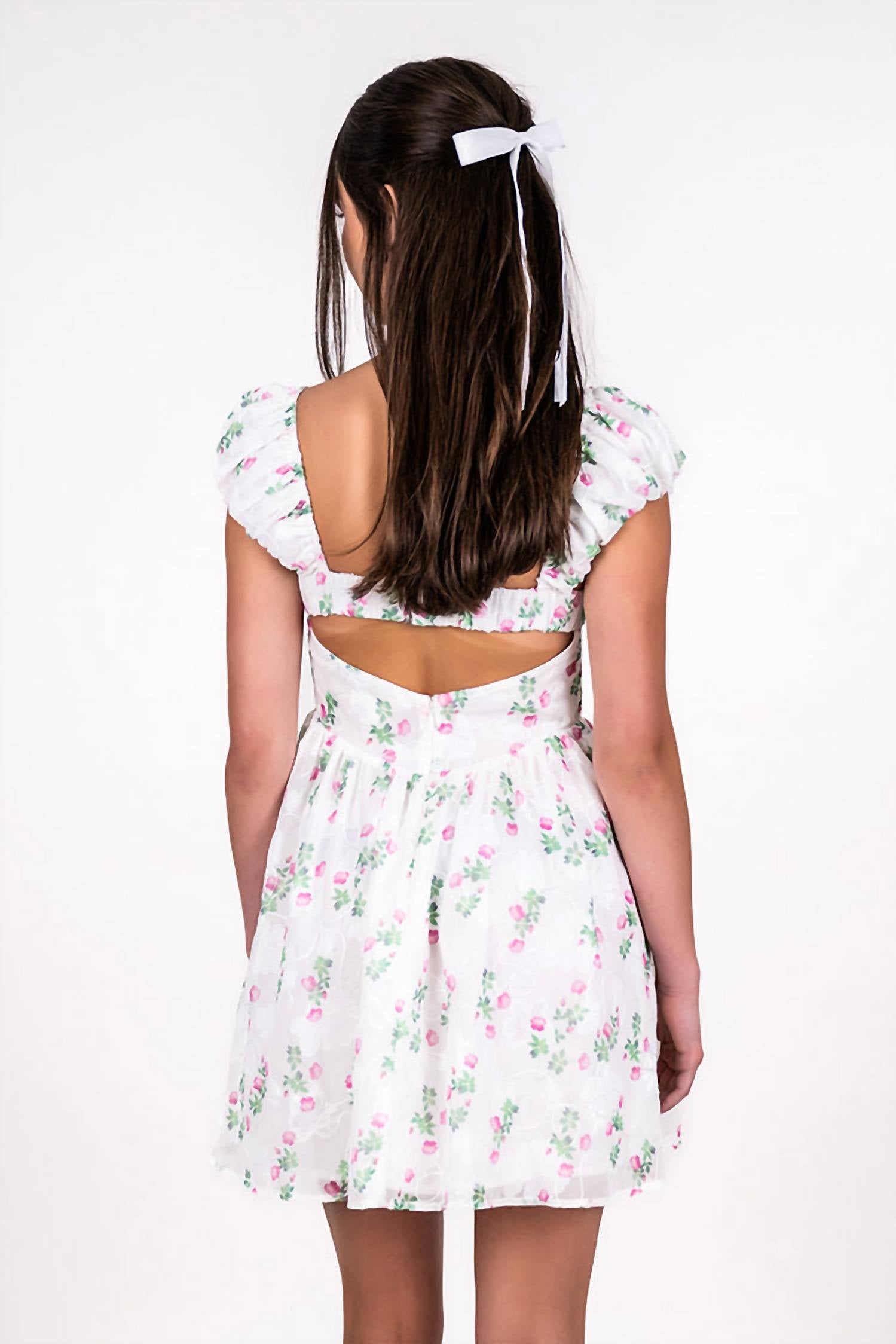 For Love & Lemons - Women's Remi Puff Sleeve Mini Dress