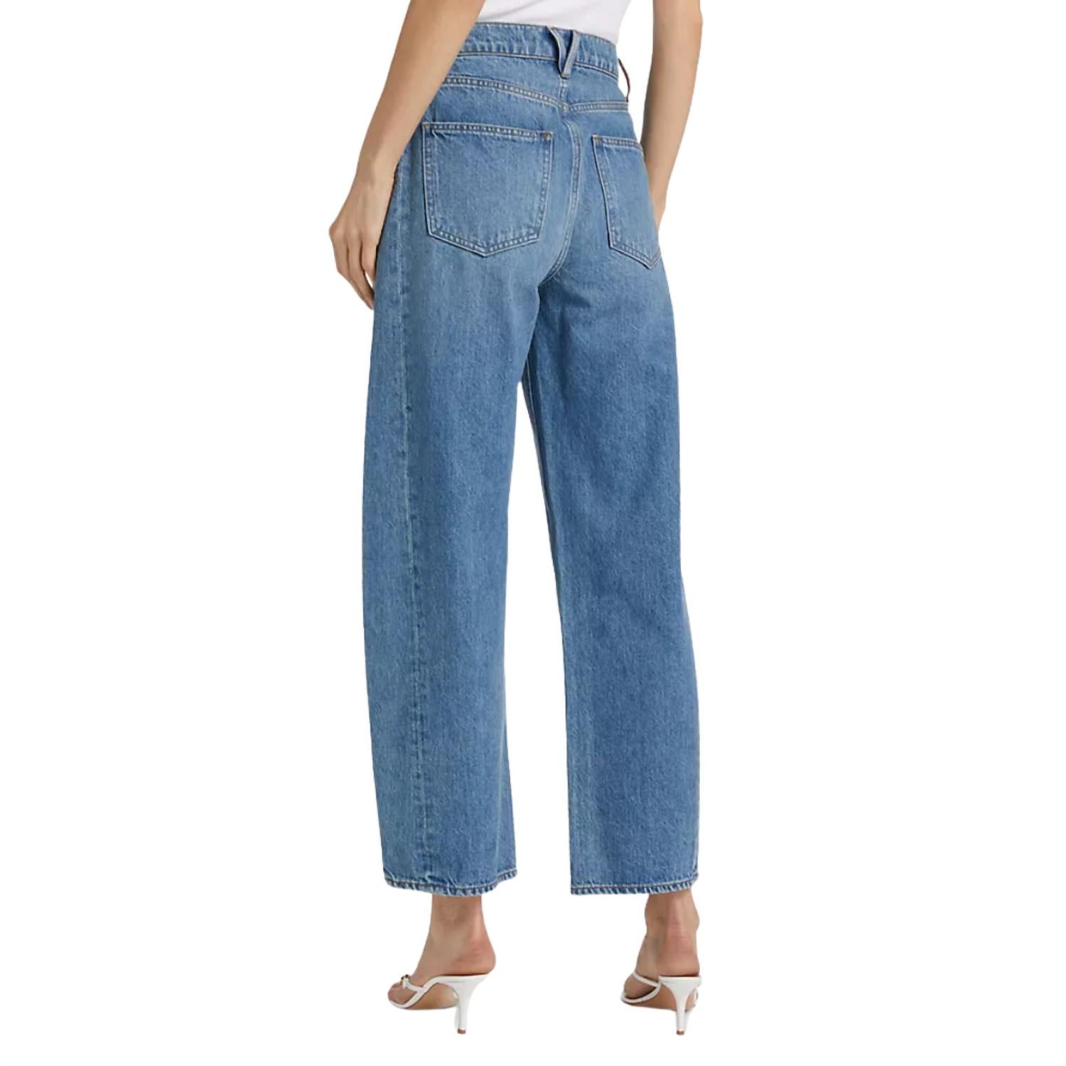 Veronica Beard Ryder Saddle Jean in blue - women's jeans - alternate view