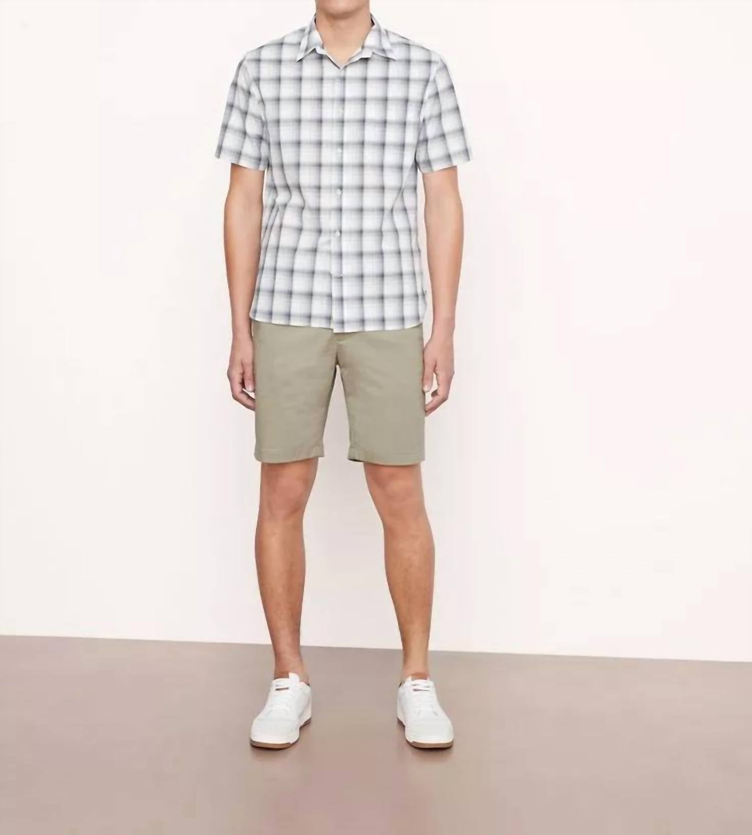 Vince - Men'S - Short Sleeve Atwater Plaid Sports Shirt