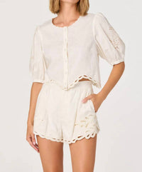 Astr - Joellyn Button Front Top