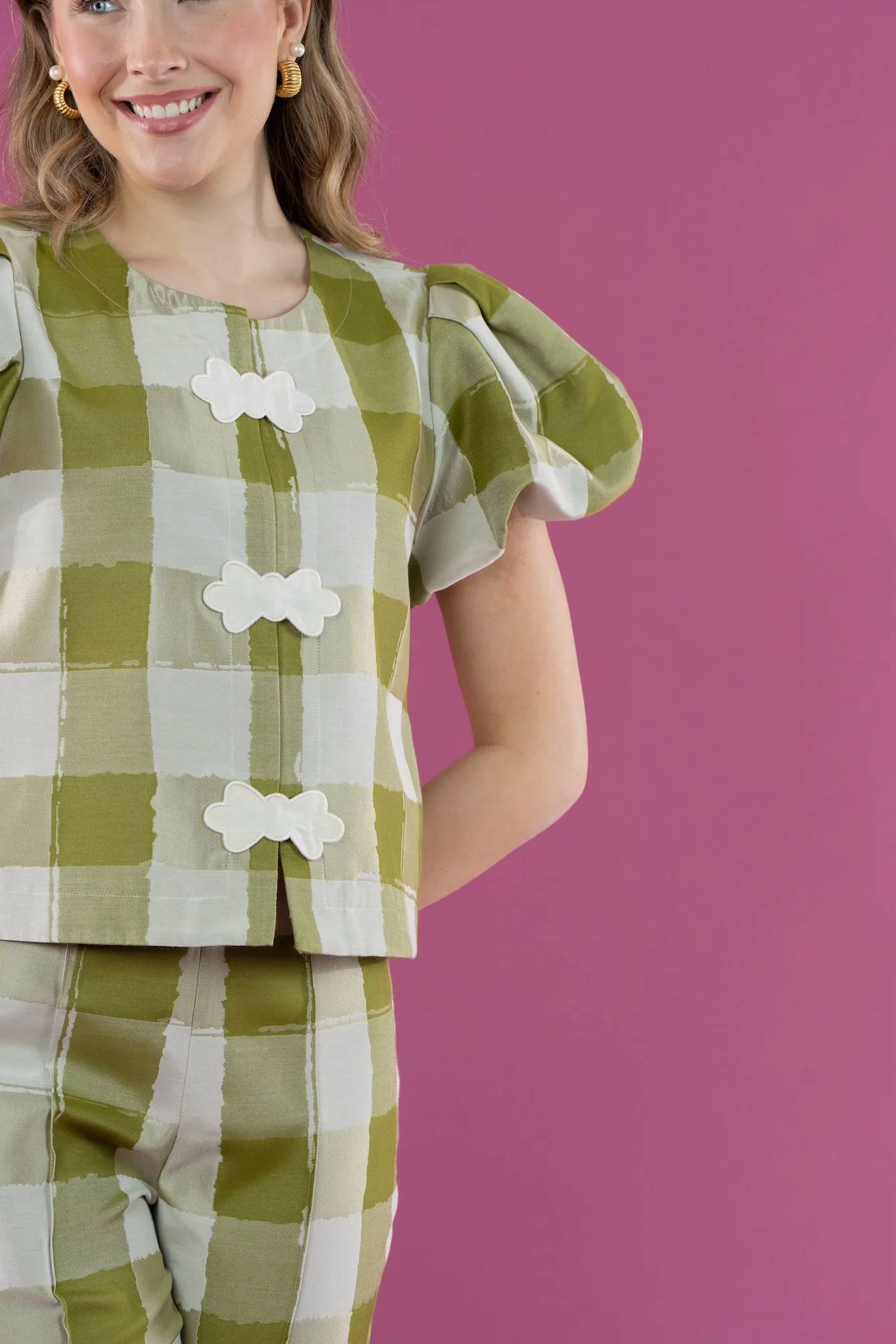 Emily Mccarthy - Isabella Puff Sleeve Top