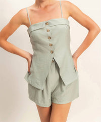 Hyfve - Main Character Cami Top And Shorts Set