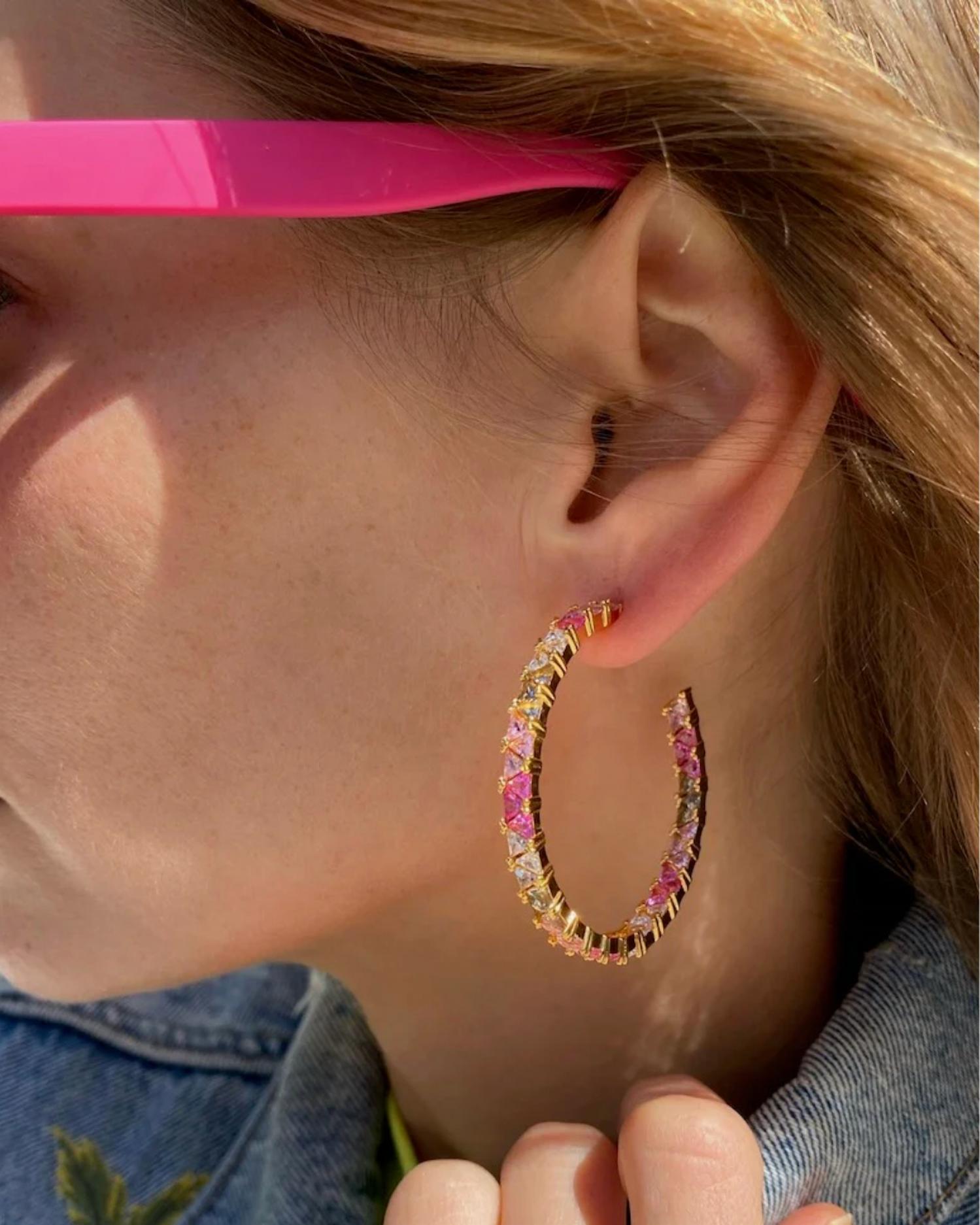 Native Gem - Women's Mare Hoops Earrings
